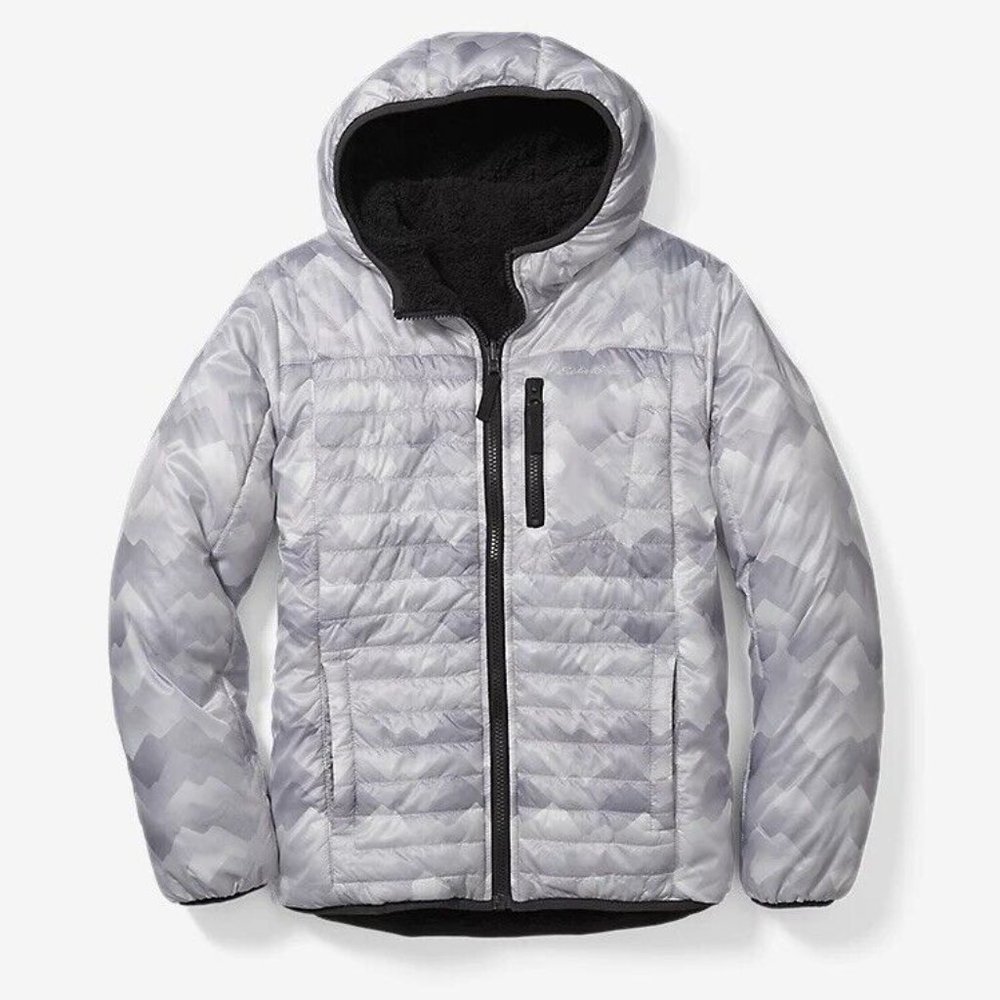 Eddie Bauer Rock Creek Reversible Boys Winter Jacket Coat L 10/12 NWT